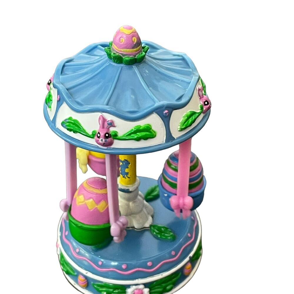 Trend Masters Wind Up Easter Carousel Toy Vintage 1996 Trendmasters Eggs